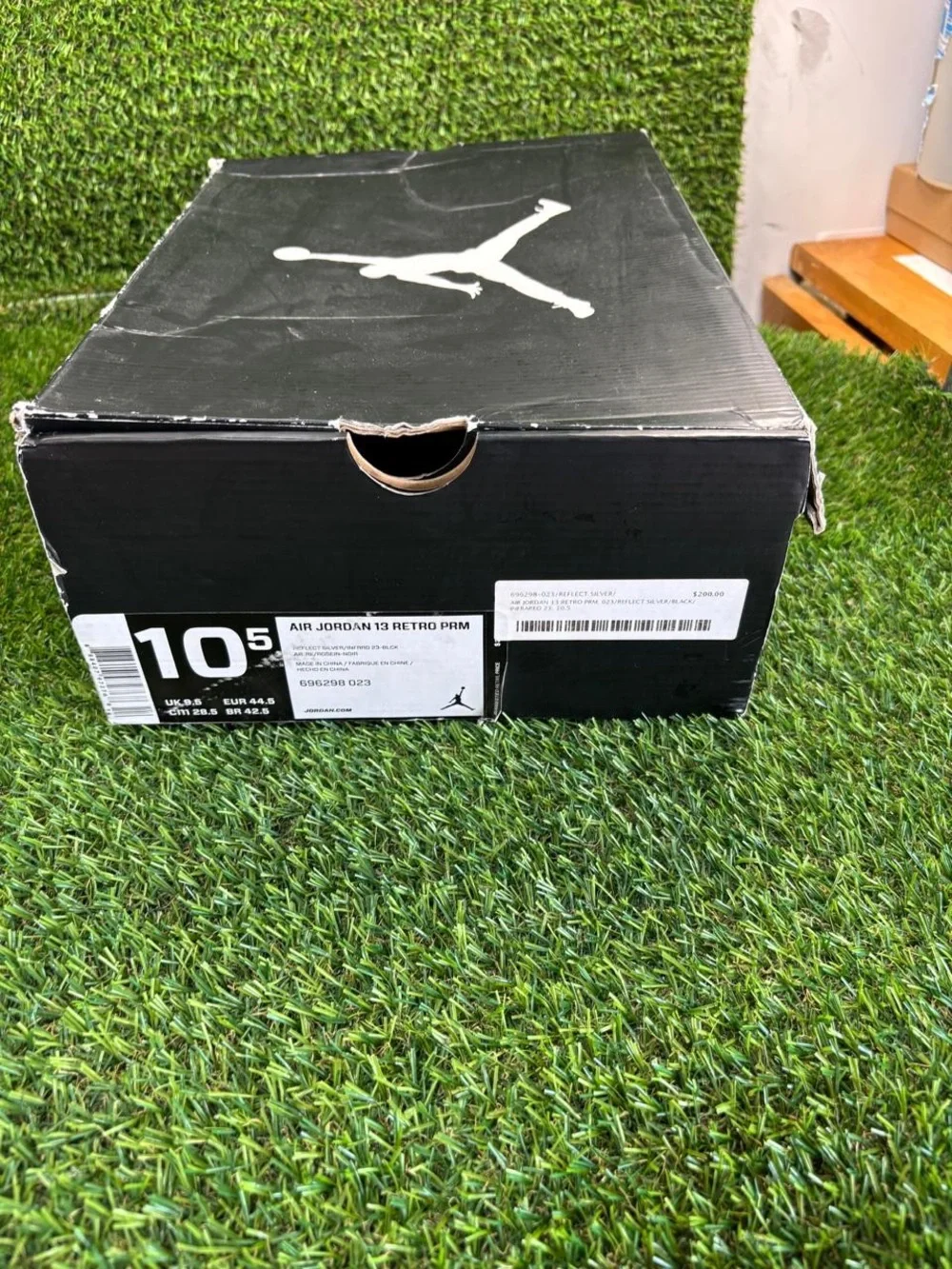 Empty Box Only - Air Jordan 13 Retro PRM Reflective Silver Size 10.5 696298-023